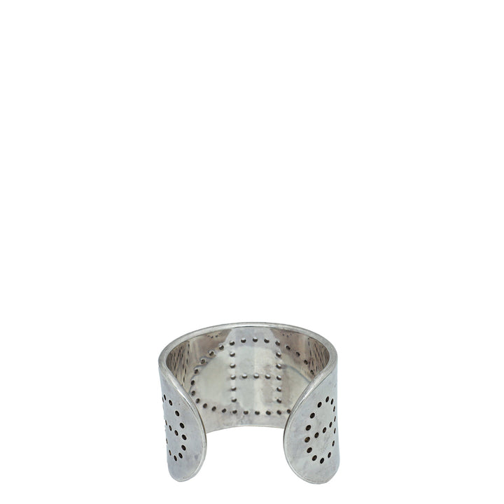 Hermes Sterling Silver Eclipse Small Bracelet
