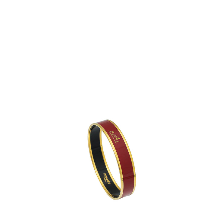 Hermes Red Caleche Bangle
