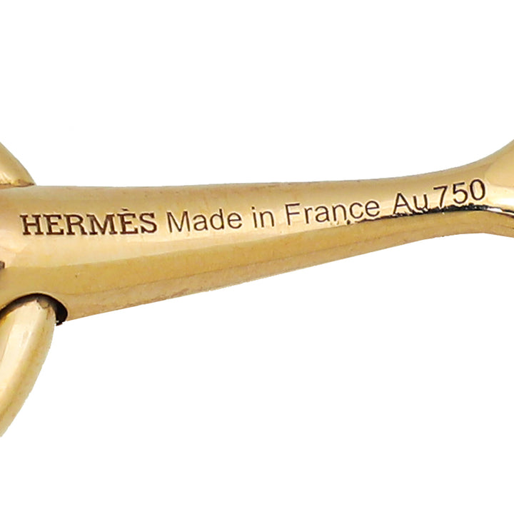 Top quality Hermes 18K Rose Gold Diamond Filet d'Or Very Small Bracelet