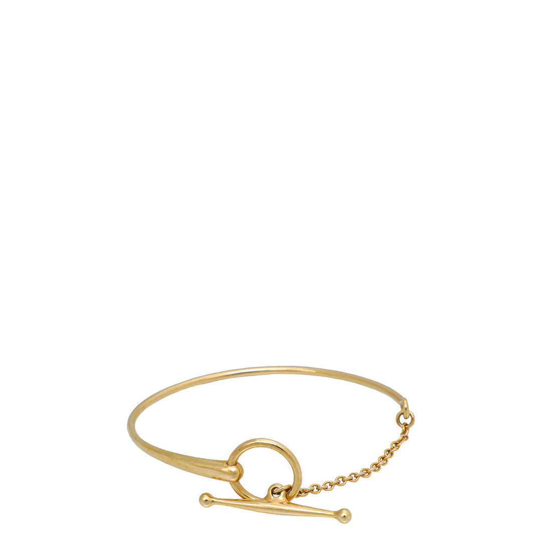 Top quality Hermes 18K Rose Gold Filet d'Or Bracelet