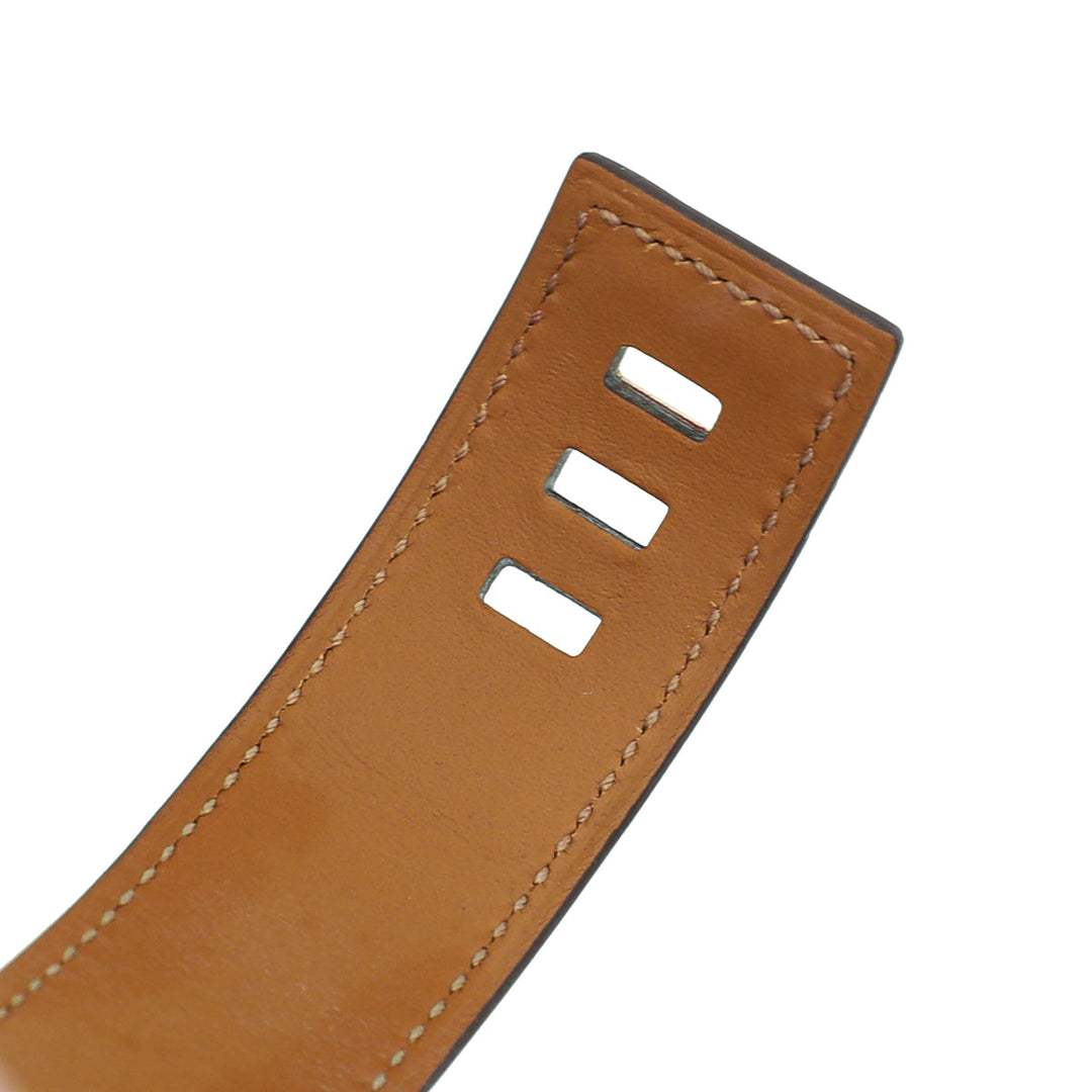 Hermes Rouge De Coeur Swift Collier de Chien 24 Bracelet