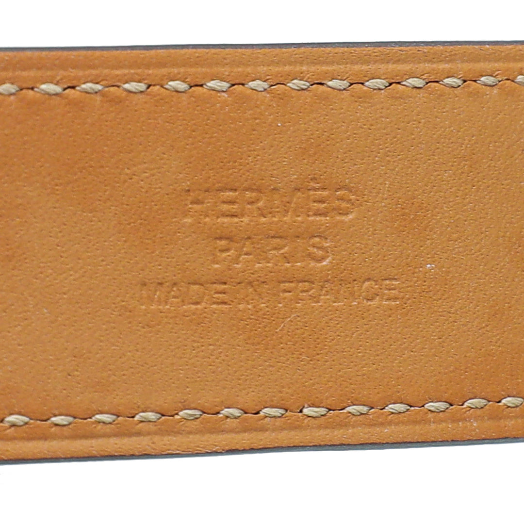 Hermes Rouge De Coeur Swift Collier de Chien 24 Bracelet