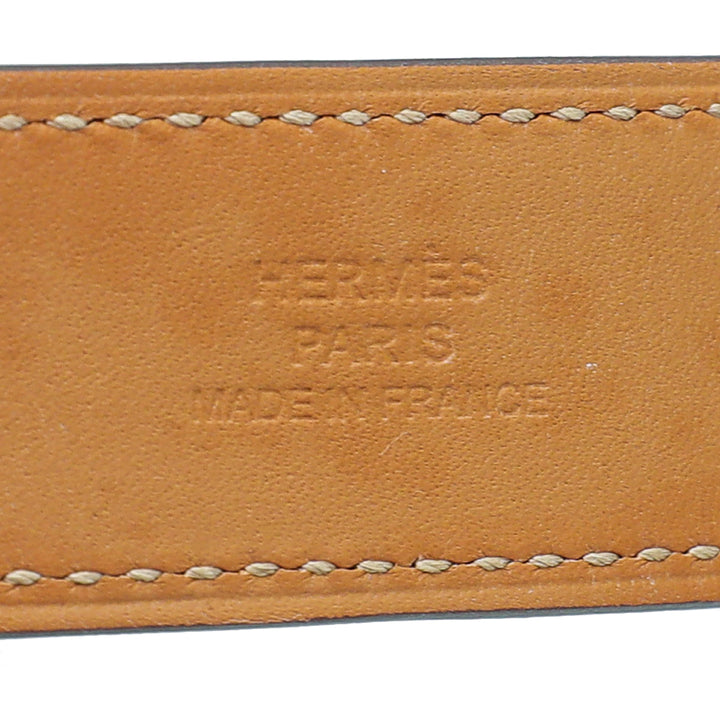Hermes Rouge De Coeur Swift Collier de Chien 24 Bracelet