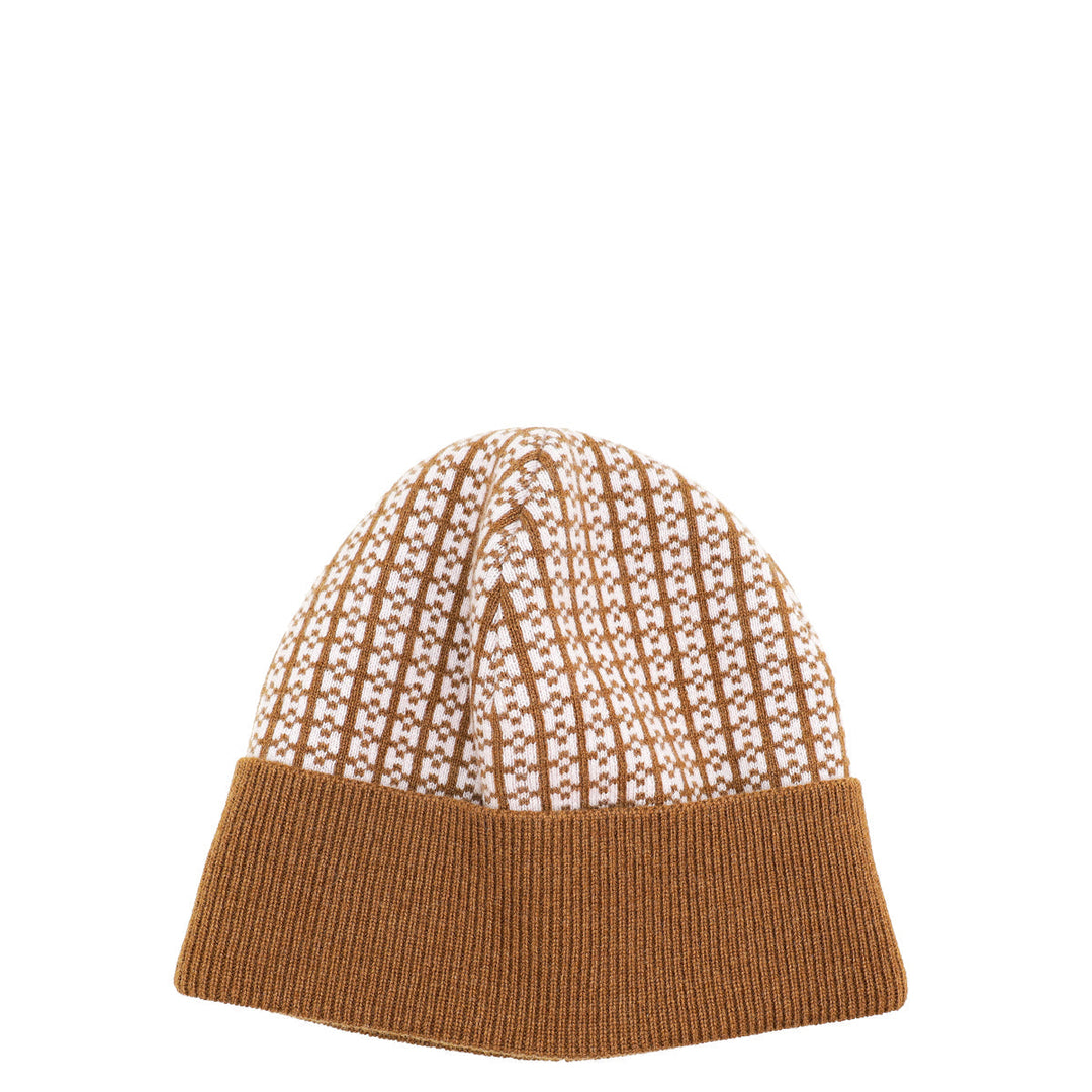 Hermes Bicolor Hope Beanie Knit Jacquard Cashmere Medium with "Jacquard d'H" Motif