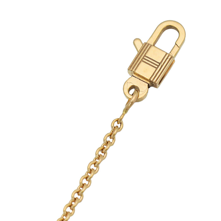 Top quality Hermes 18K Rose Gold Pink Sapphire Amulettes Constance Pendant Necklace