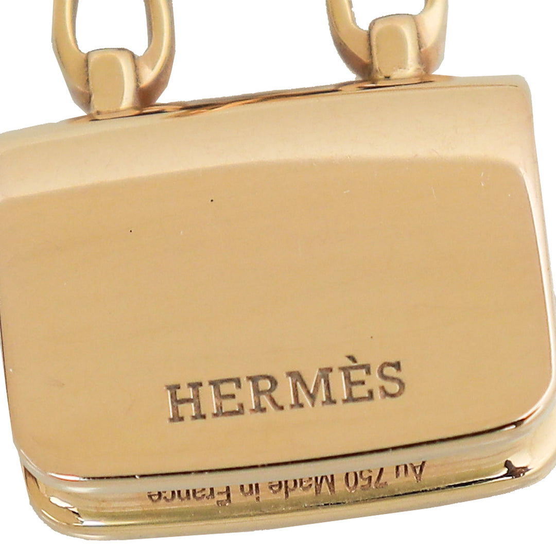 Top quality Hermes 18K Rose Gold Pink Sapphire Amulettes Constance Pendant Necklace