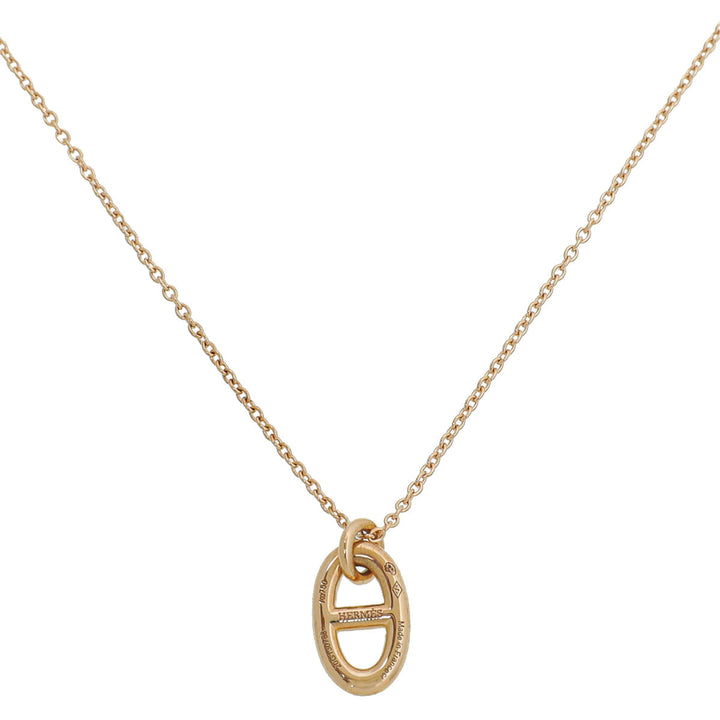 Top quality Hermes 18K Rose Gold Farandole Pendant Necklace Small