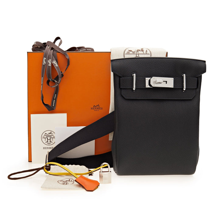 Hermes Hac A Dos PM Multicolor Caban/Jaune Evercolor Calf Togo Backpack