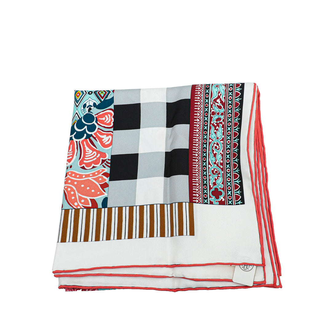 Top quality Hermes Tricolor Boucles Et Galons Du Tsar Wash Scarf