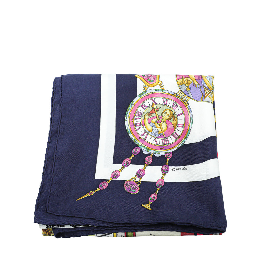 Hermes Multicolor Parmi Les Fleurs Silk Scarf