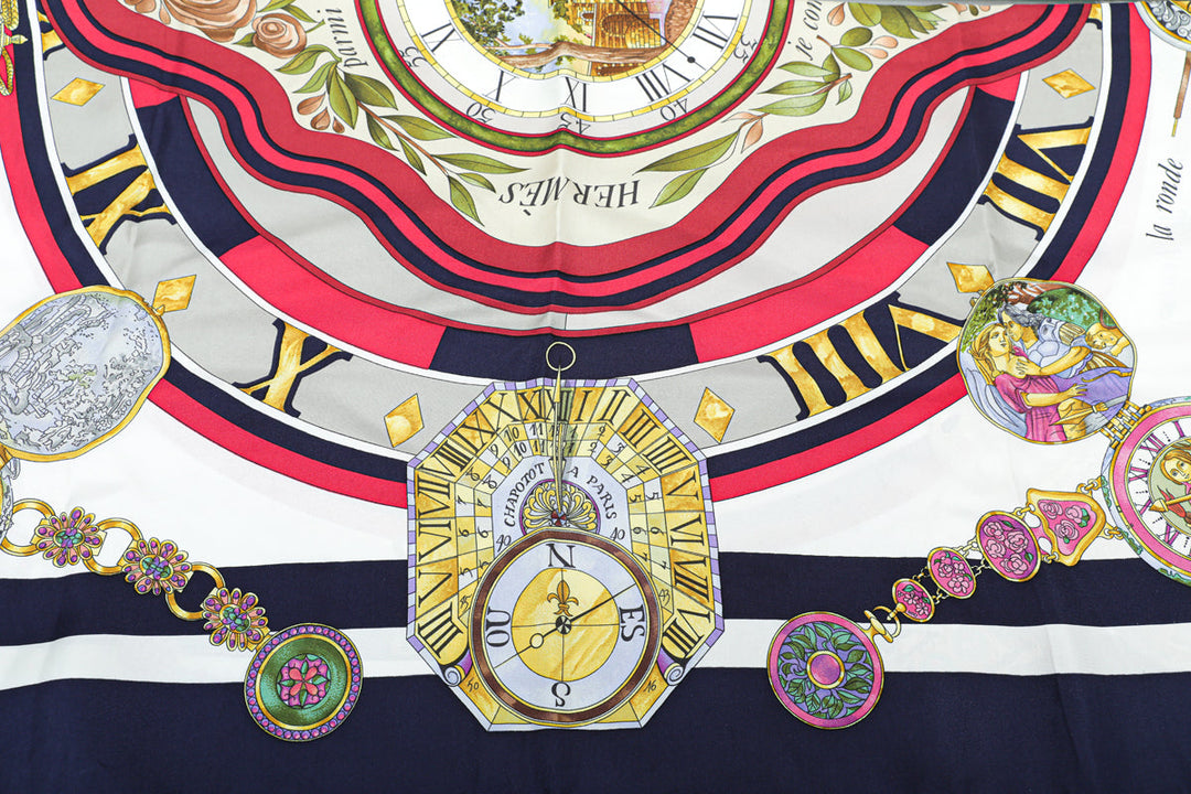 Hermes Multicolor Parmi Les Fleurs Silk Scarf