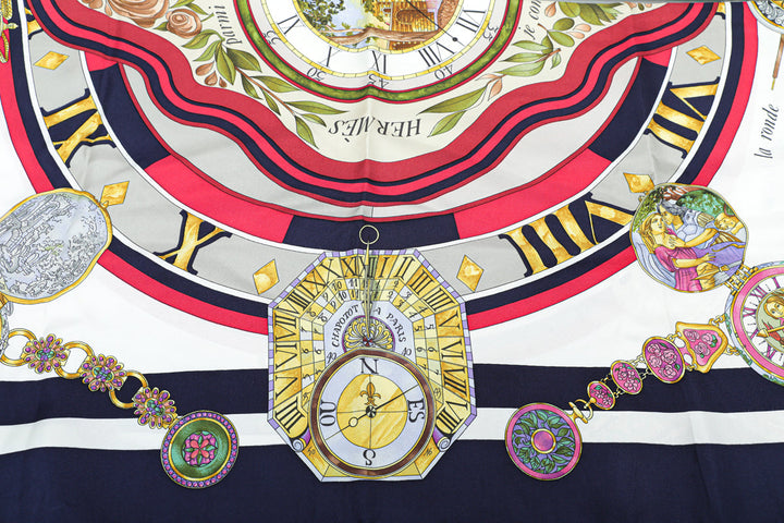 Hermes Multicolor Parmi Les Fleurs Silk Scarf