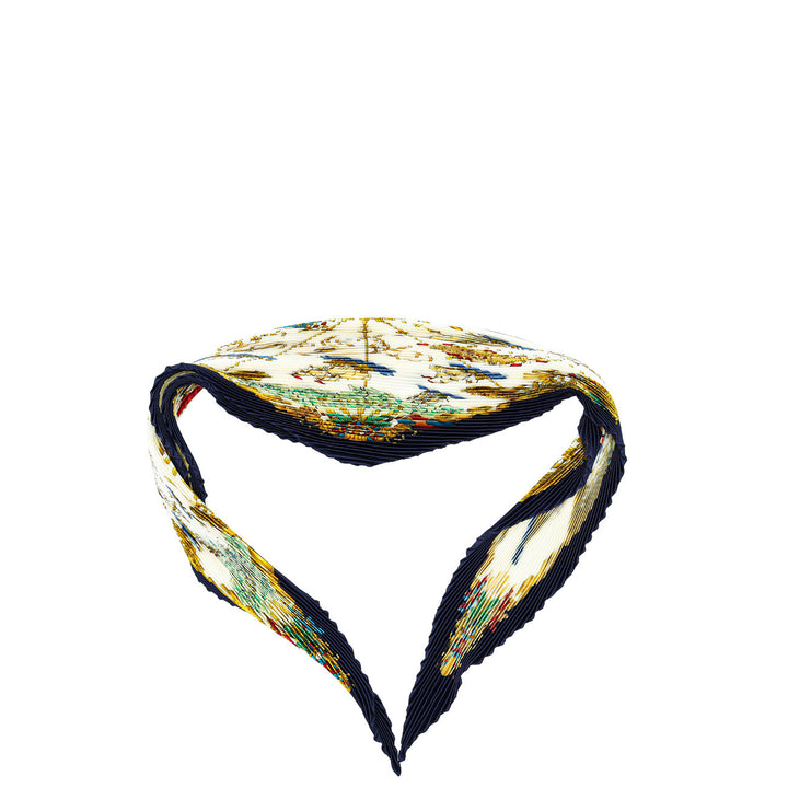 Top quality Hermes Multicolor Voiles De Lumiere Plisse Silk Scarf