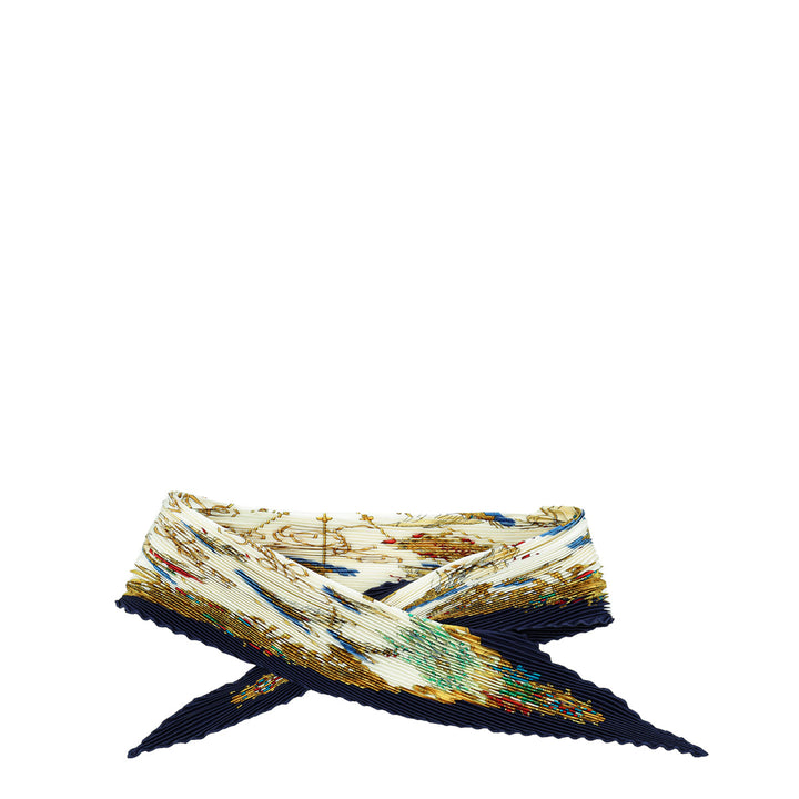 Top quality Hermes Multicolor Voiles De Lumiere Plisse Silk Scarf