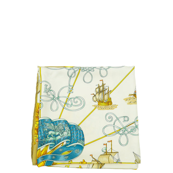 Hermes Multicolor Voiles De Lumiere Silk Scarf