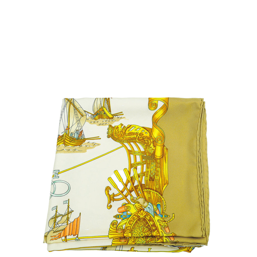 Hermes Multicolor Voiles De Lumiere Silk Scarf