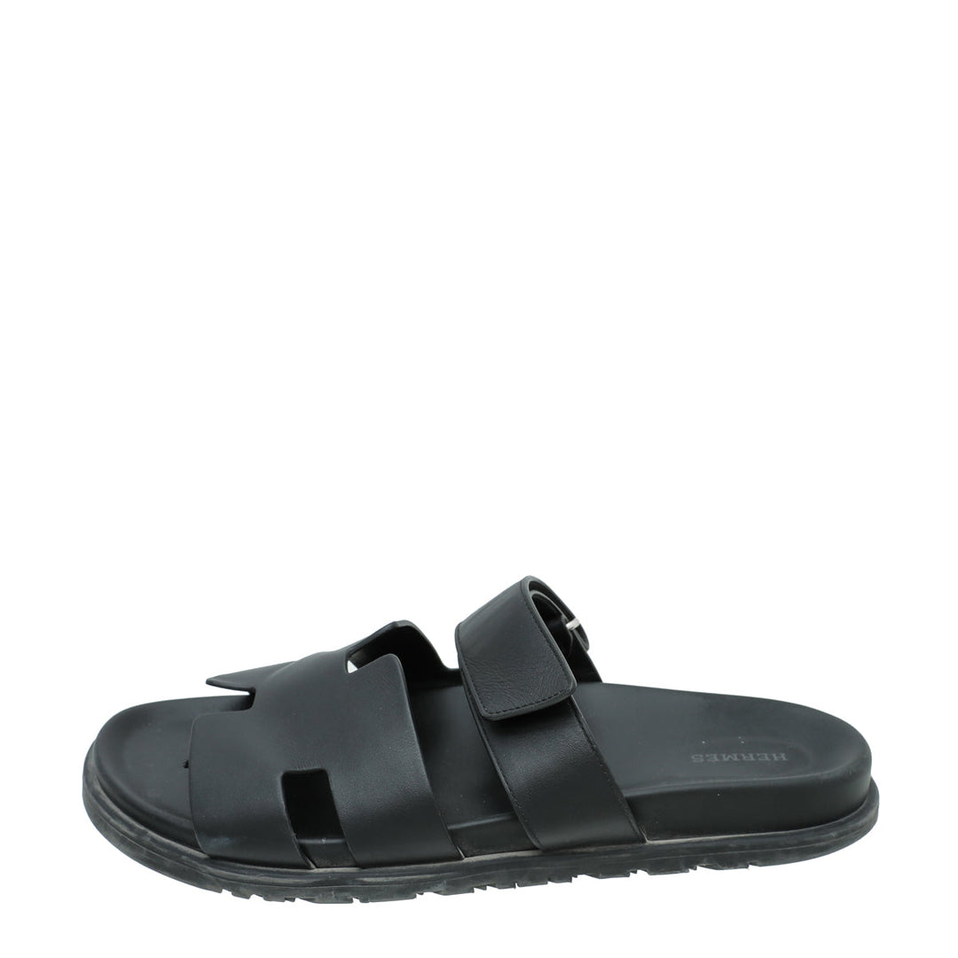 Top quality Hermes Noir Chypre Men's Sandal 42.5