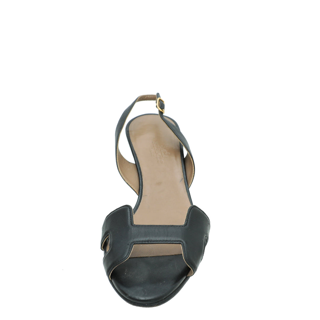 Top quality Hermes Noir Premiere 70 Sandals 37