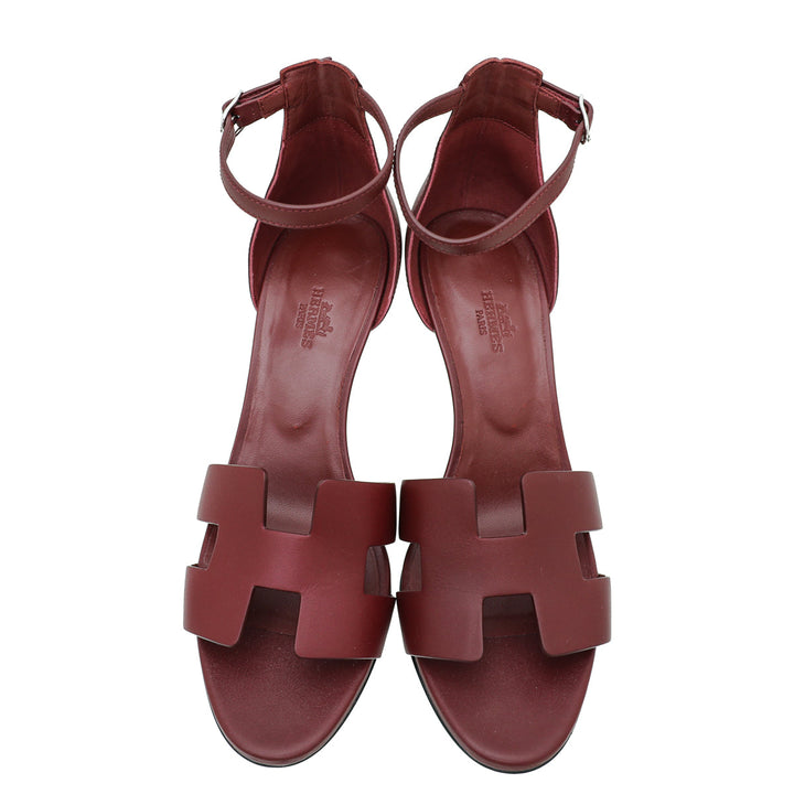 Top quality Hermes Rouge H Legend Sandal 39