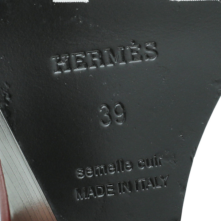 Top quality Hermes Rouge H Legend Sandal 39