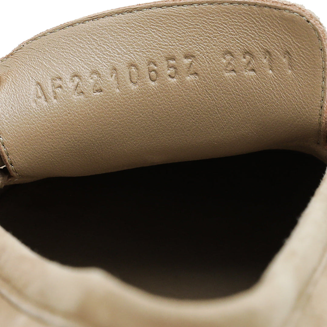 Hermes Beige Argile Paris Suede Goatskin Loafer 39