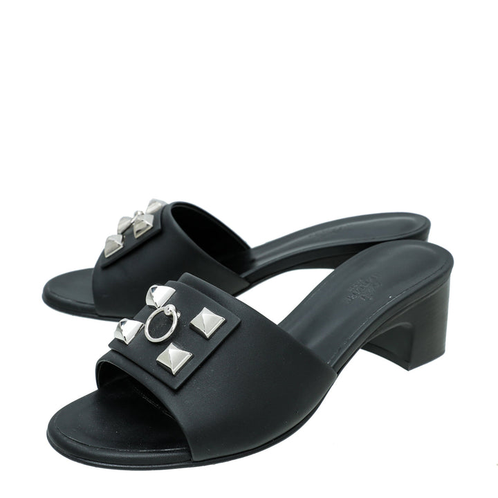 Top quality Hermes Noir Dreamy Sandal 38.5