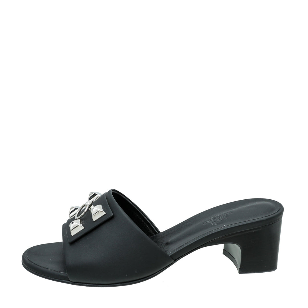 Top quality Hermes Noir Dreamy Sandal 38.5