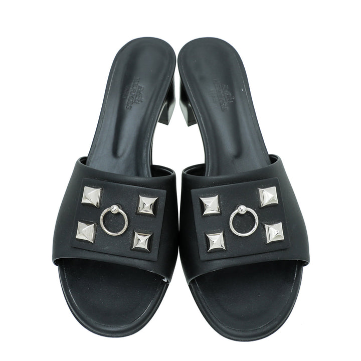 Top quality Hermes Noir Dreamy Sandal 38.5