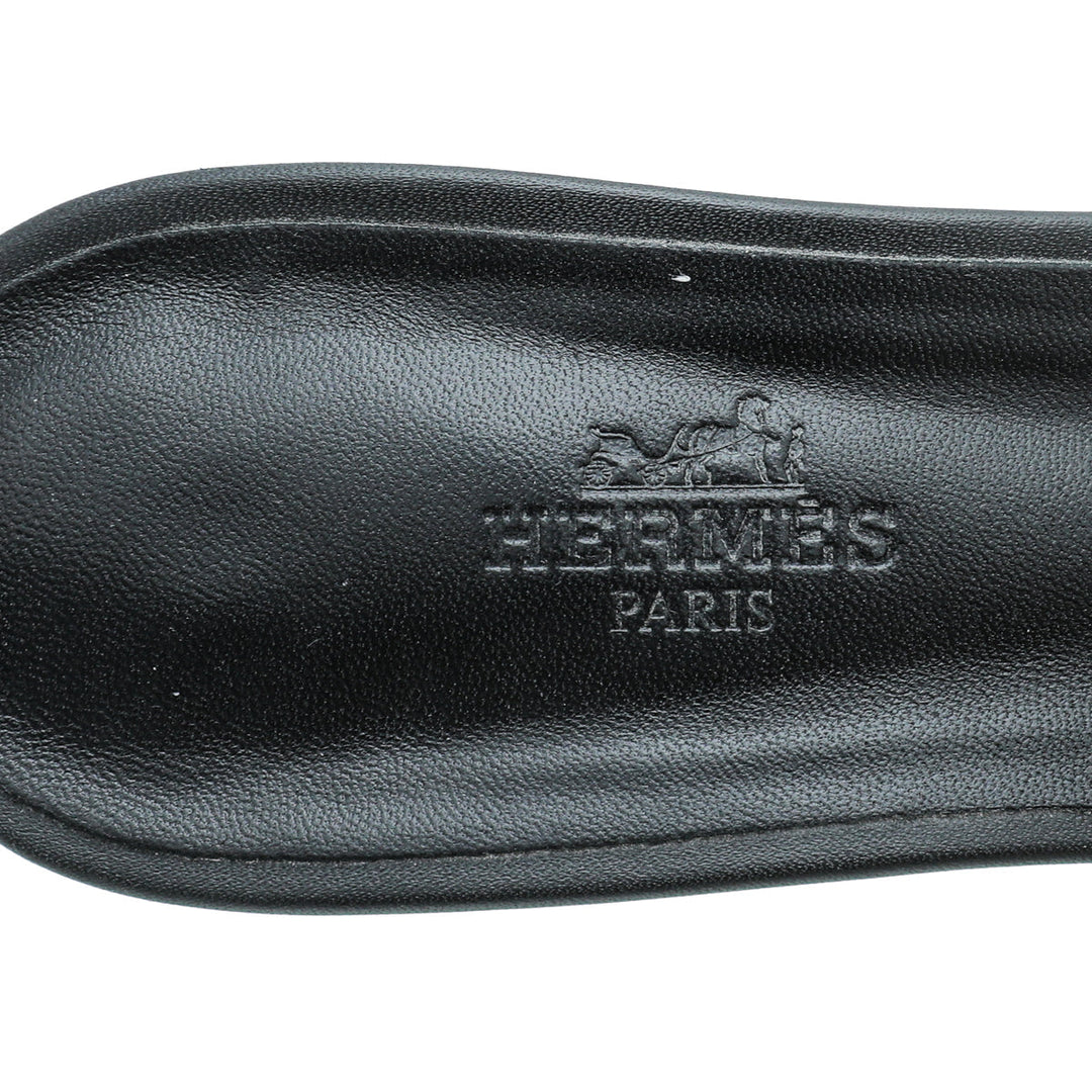 Top quality Hermes Noir Dreamy Sandal 38.5