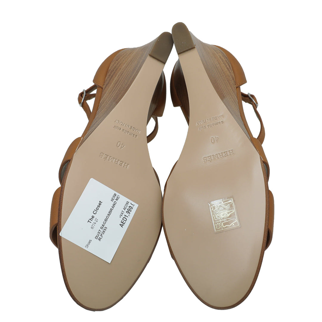 Hermes Gold Legend Sandal 40