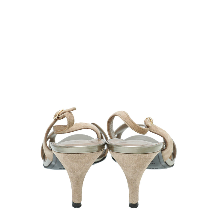 Hermes Bicolor Night 70 Sandals 39