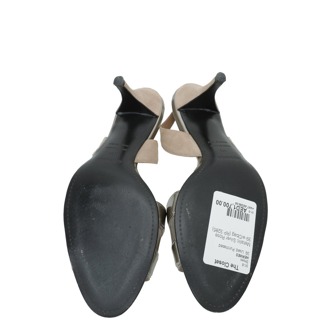Hermes Bicolor Night 70 Sandals 39