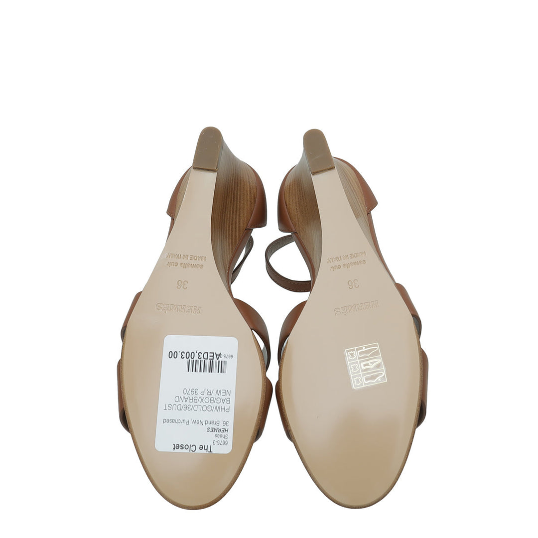 Top quality Hermes Gold Legend Sandal 36