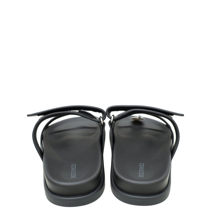 Top quality Hermes Noir Chypre Sandals 36
