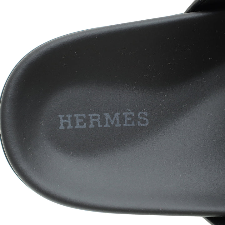 Top quality Hermes Noir Chypre Sandals 36