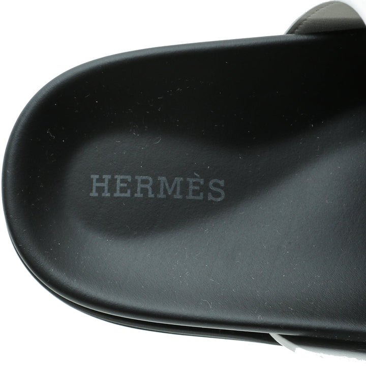 Top quality Hermes Blanc Chypre Sandals 36