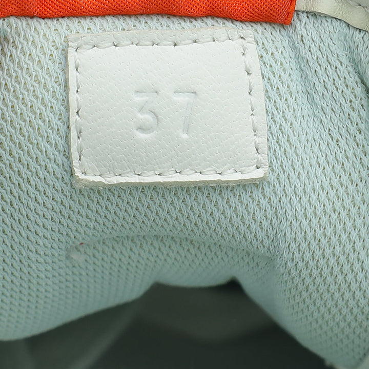 Top quality Hermes Tricolor Mesh Pique and Calfskin Giga Sneaker 37