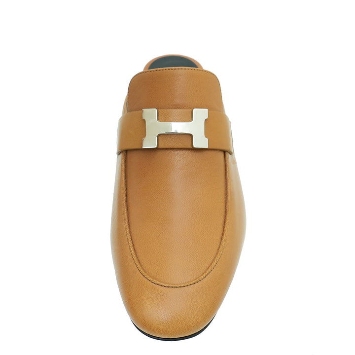 Top quality Hermes Taupe Paradis Mule 37