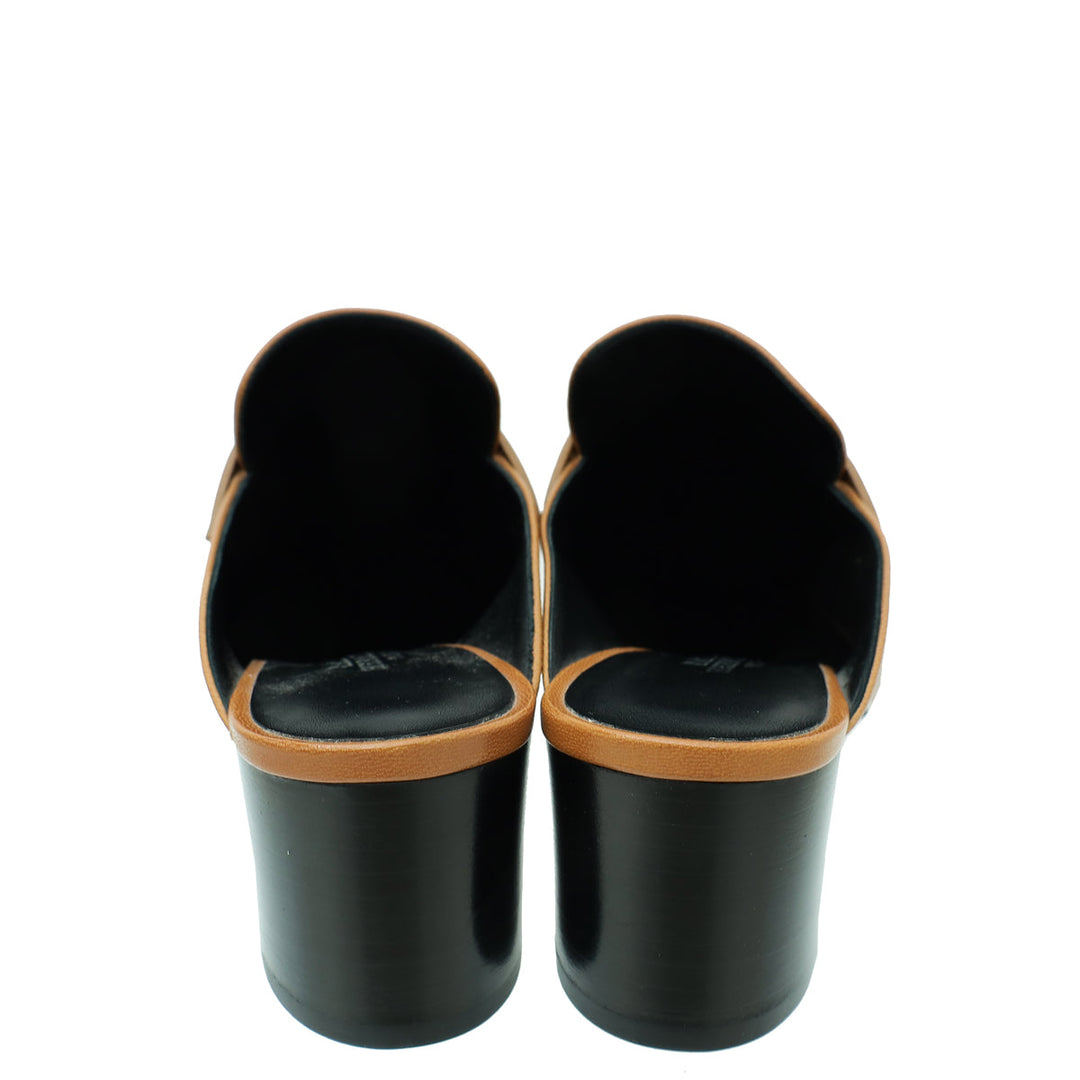 Top quality Hermes Taupe Paradis Mule 37