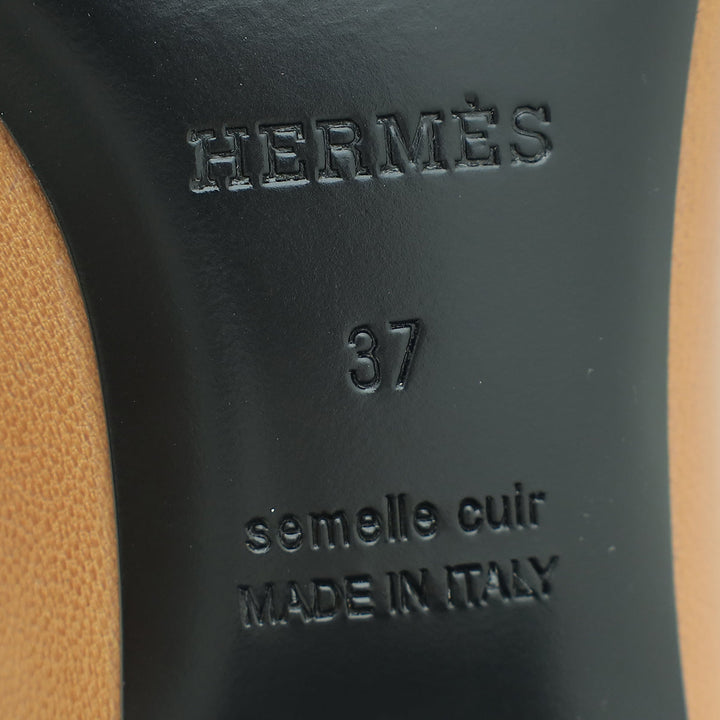 Top quality Hermes Taupe Paradis Mule 37