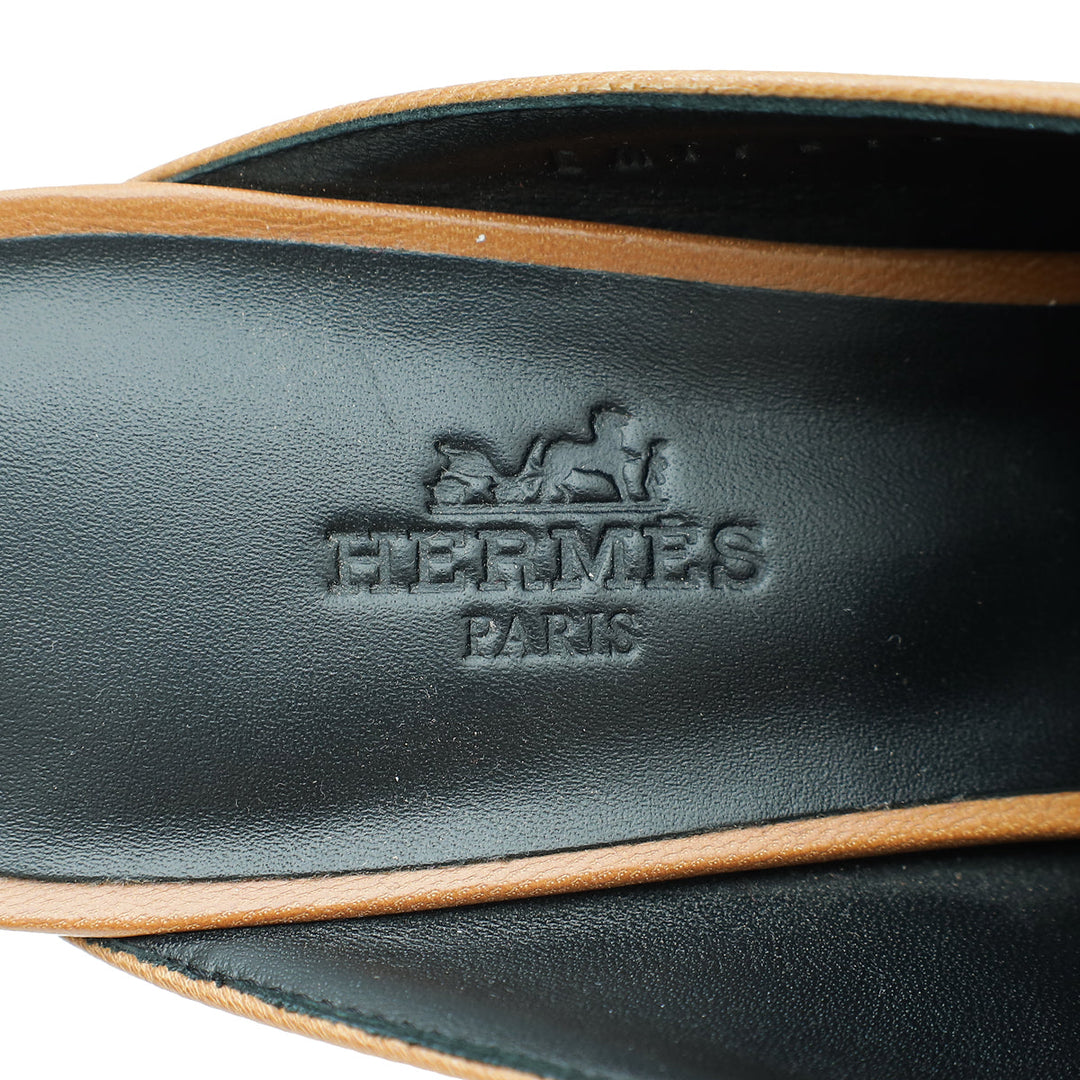 Top quality Hermes Taupe Paradis Mule 37