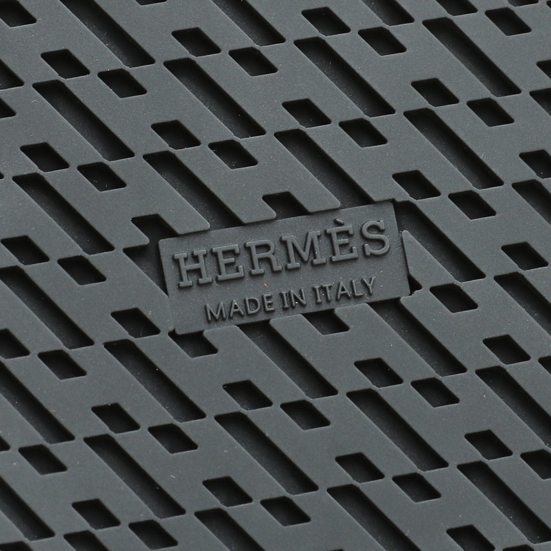 Hermes Orange Woolskin Chypre Sandal 37