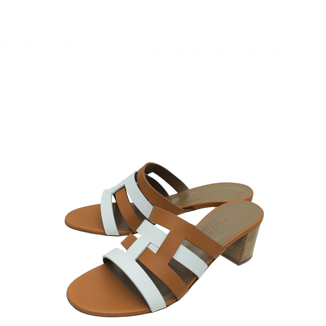 Top quality Hermes Bicolor Amica Sandal 38