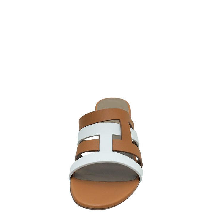 Top quality Hermes Bicolor Amica Sandal 38