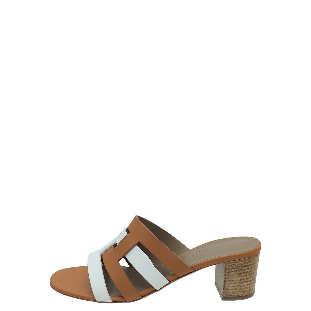 Top quality Hermes Bicolor Amica Sandal 38