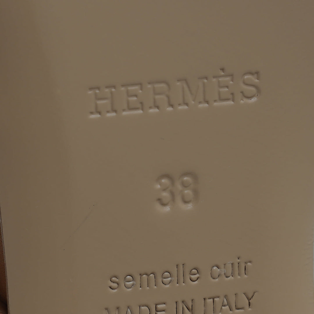 Top quality Hermes Bicolor Amica Sandal 38