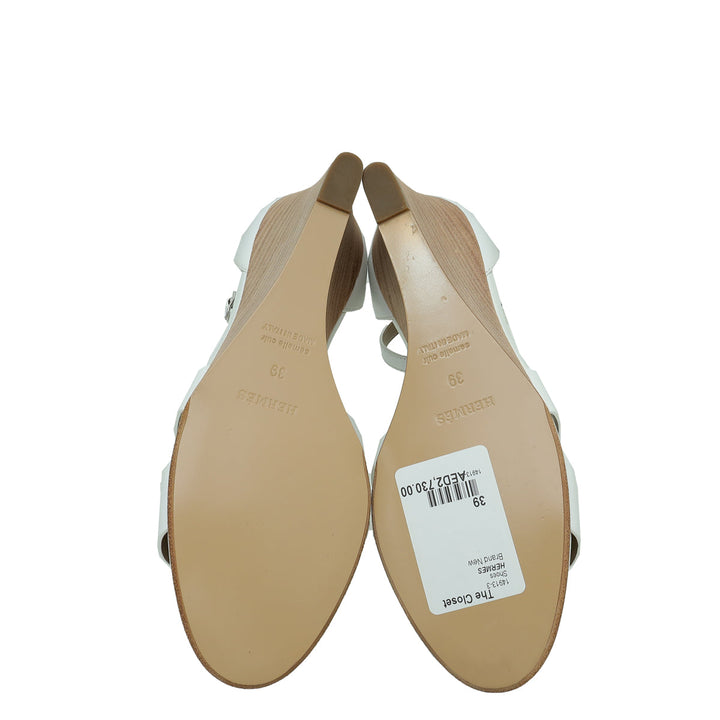 Top quality Hermes Blanc Legend Sandal 39