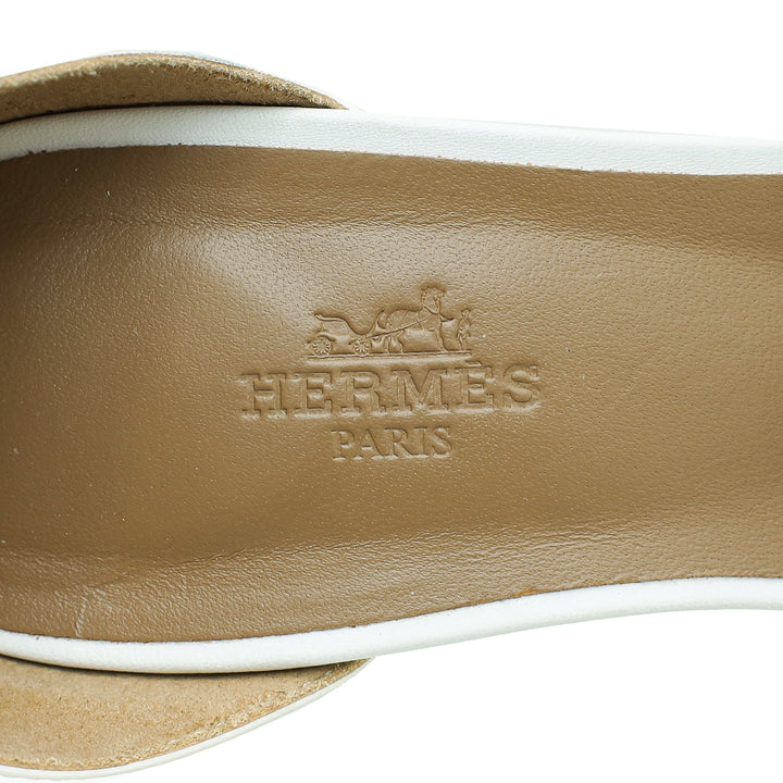 Top quality Hermes Blanc Legend Sandal 39