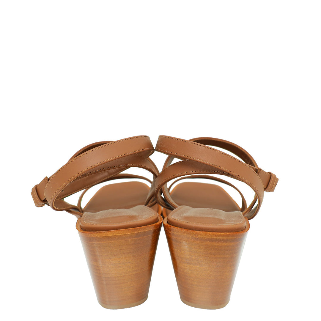 Top quality Hermes Gold Ivresse 65 Sandal 39