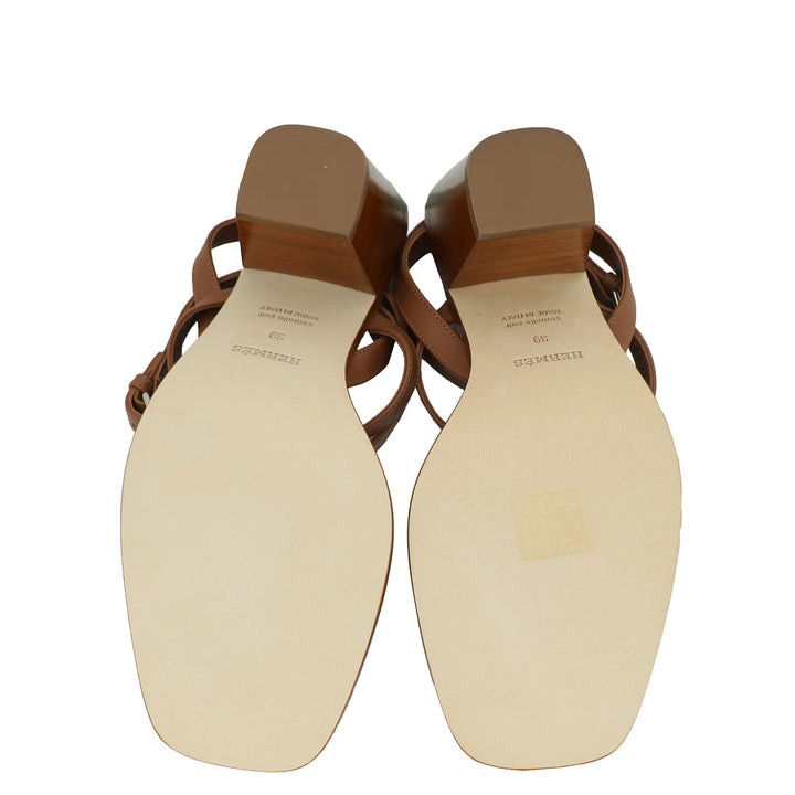 Top quality Hermes Gold Ivresse 65 Sandal 39
